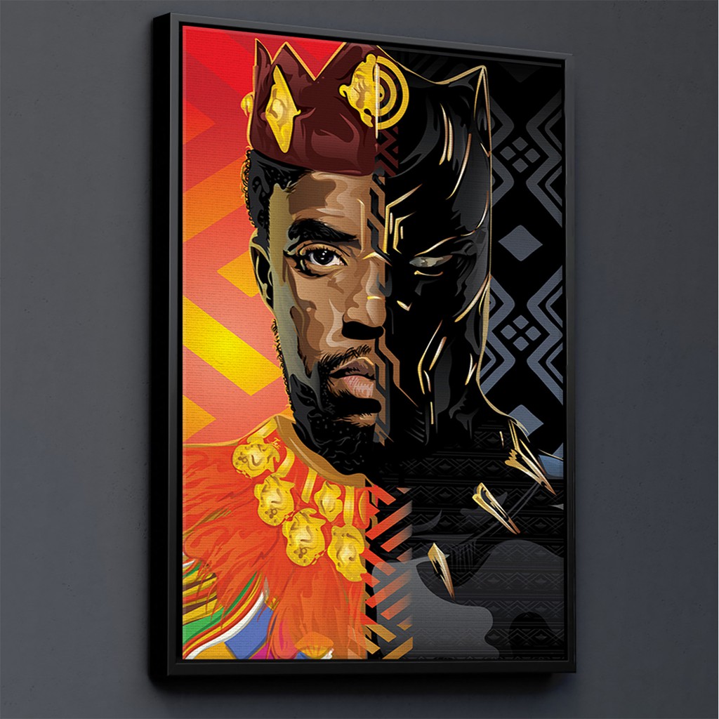 TRANH CANVAS SIÊU ANH HÙNG MARVEL treo tường in theo yêu cầu - báo đen BLACK PANTHER 7