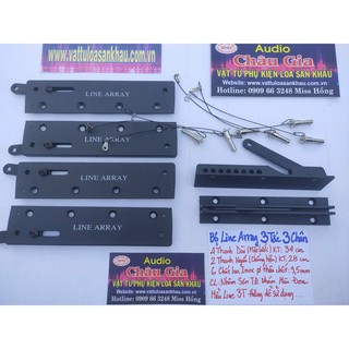 Nẹp loa array, line array 3T 3 chân 1 bộ Audio Châu Gia