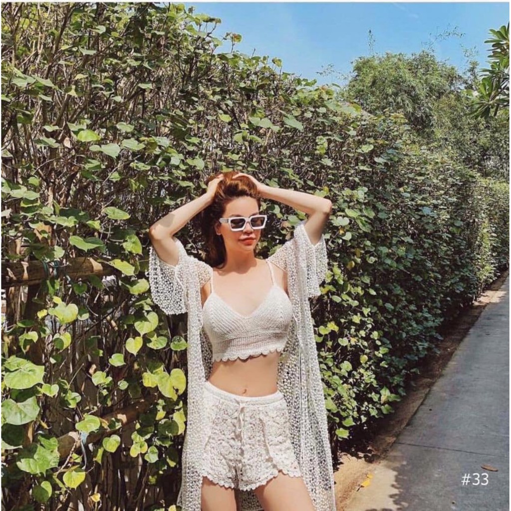 Bộ len móc Hồ Ngọc Hà siêu cute