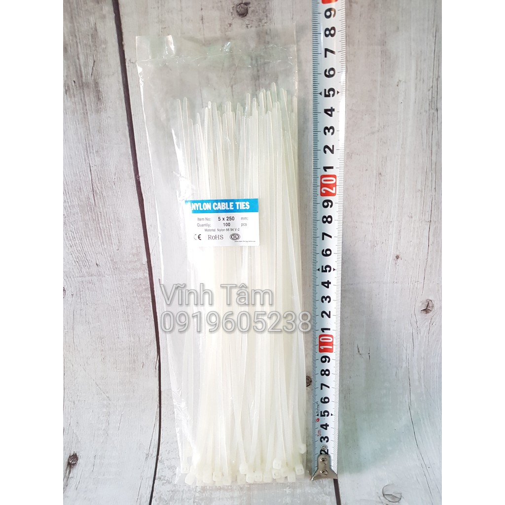 DÂY RÚT NHỰA gói 100 sợi đa năng nhiều size