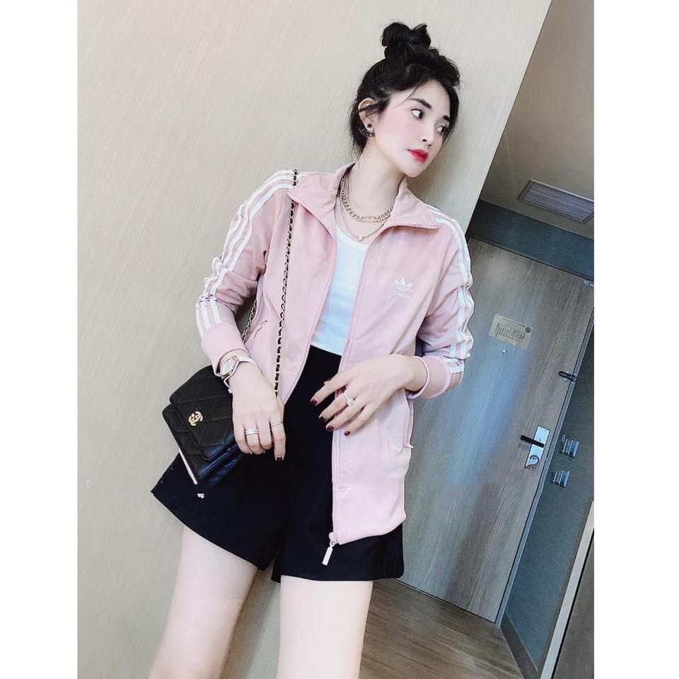 Áo khoác nỉ Hàn mùa đông 3 sọc phong cách trẻ trung cá tính, chất umi mềm co dãn, Áo kiểu nữ khoác ngoài rẻ đẹp