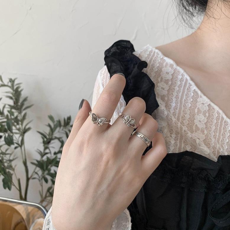 (089) Nhẫn Đeo Tay Mặt 🦋 Các Loại Cá Tính Phong Cách Retro Hàn Quốc ✨