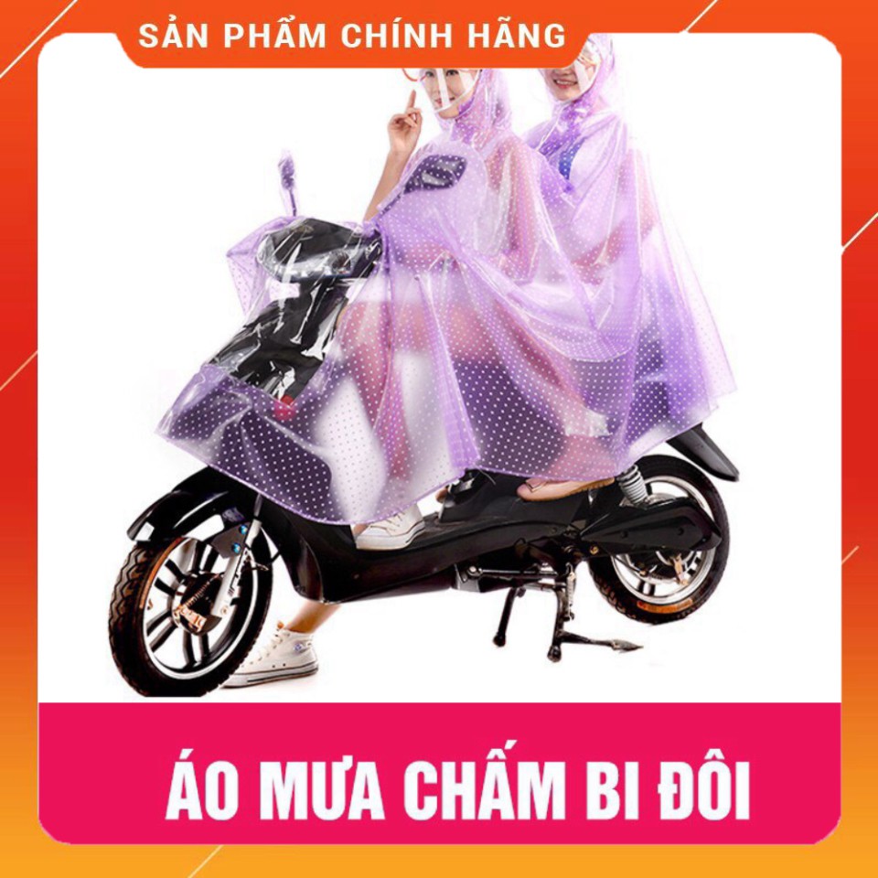 Áo mưa chấm bi Hàn Quốc TQ Có kính che