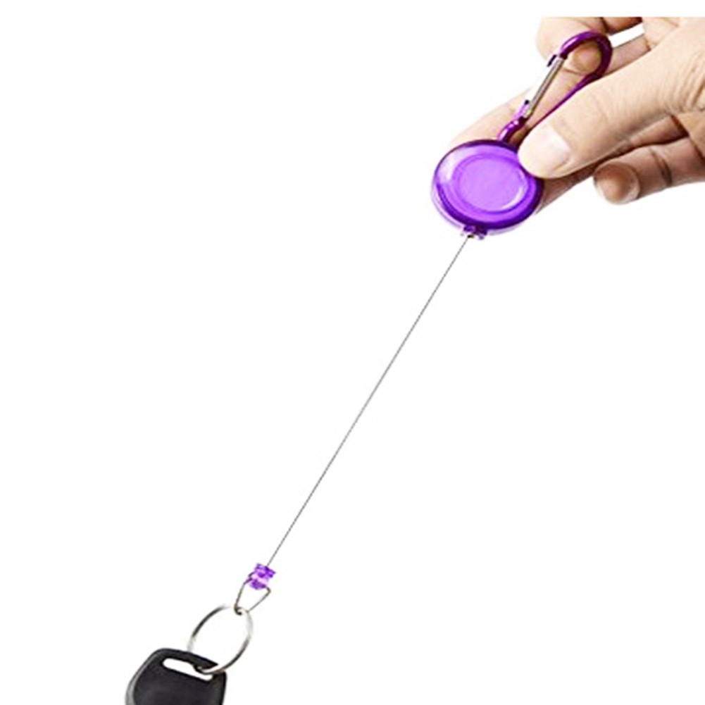 Kt kt kt★Móc Chìa Khóa Có Thể Rút Lại Để Treo Thẻ id Tiện Dụng