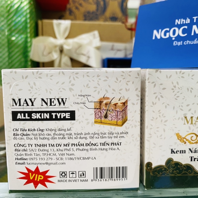 ✅ [Chính Hãng]Kem nám tàn nhang trắng hồng May New 15G