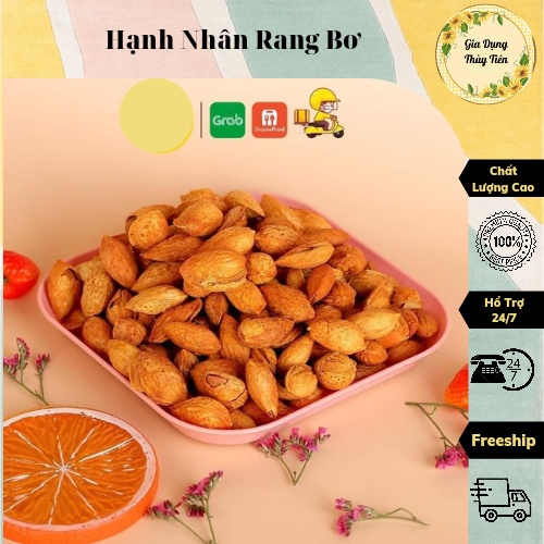 500Gr hạnh nhân rang bơ vỏ mỏng thơm ngon dinh dưỡng