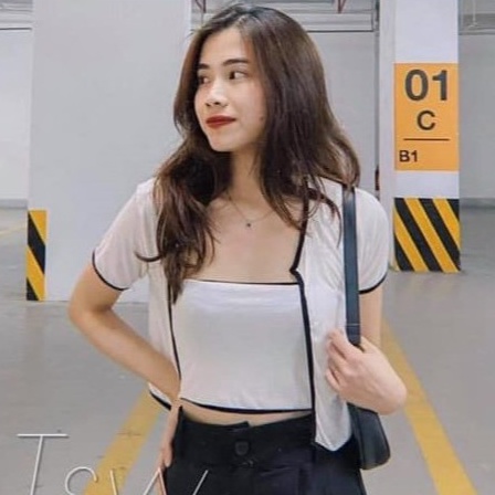 Set bộ cardigan vải tăm phối viền Bingshop