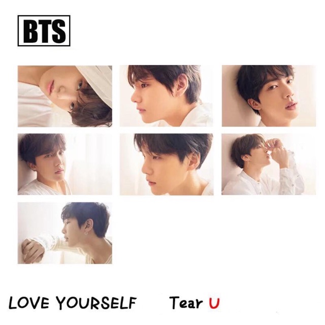 Set card trong Love Yourself ‘Tear’ có 4 Ver