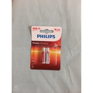 Pin AAA vỉ 2 viên Alkaline Philips LR03P2B