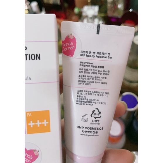 Kem Chống Nắng CNP Laboratory Tone Up Protection Sun Spf42 PA+++