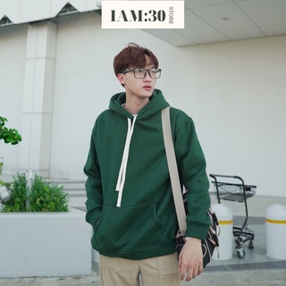 [XẢ KHO] Áo hoodie nam nữ IAM:30 form rộng basic oversize chất nỉ đẹp