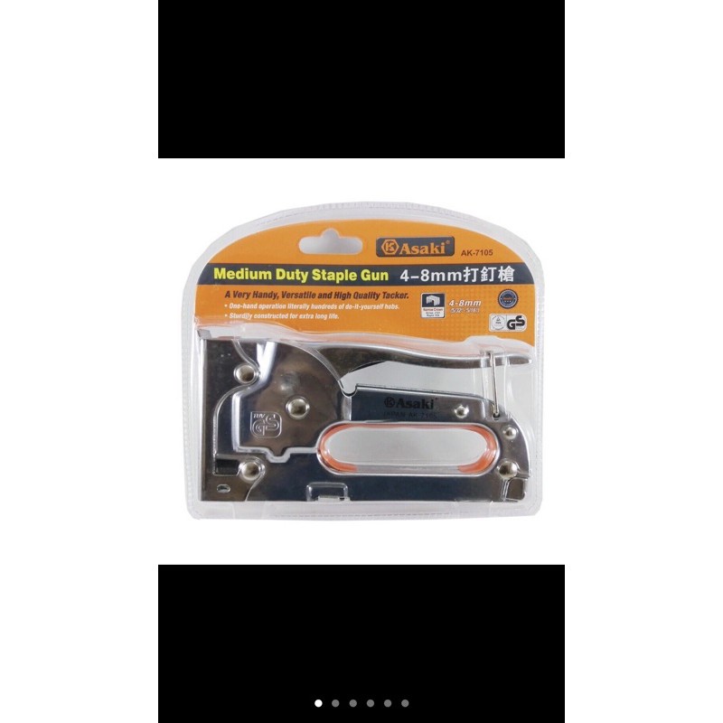 súng bắn ghim -kìm bấm ghim asaki Ak7105 cầm tay đa năng tiện dụng