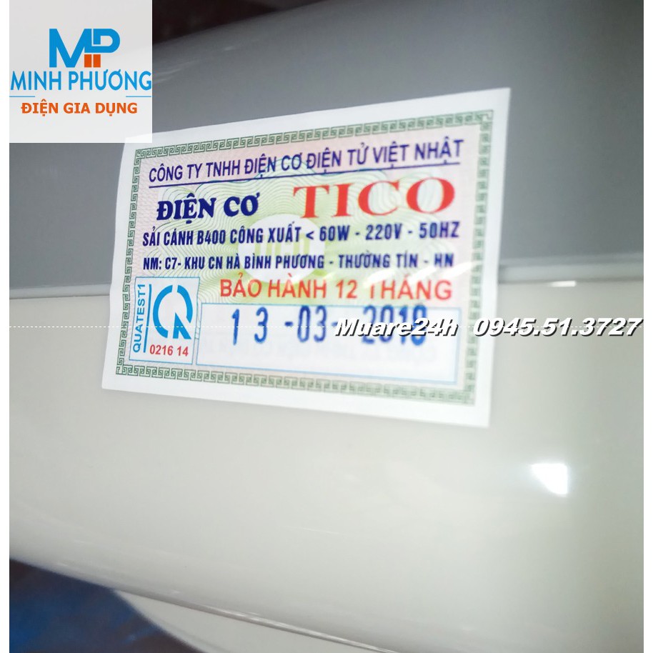 Bảo Hành 12 Tháng Quạt hộp Việt Nhật Tico B400 60W