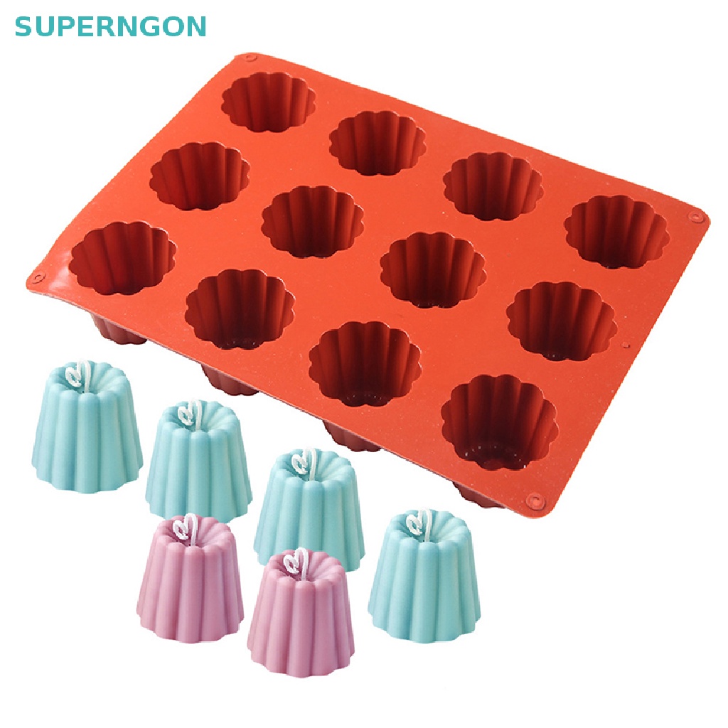 Khuôn Silicone 12 Ngăn Chuyên Dụng Cho Làm Bánh