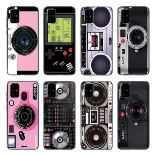 Ốp điện thoại TPU mềm họa tiết máy ảnh hoạt hình bảo vệ cho Samsung Galaxy A71/A51/A41/A31/A21/A11