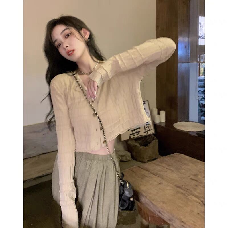 NZN Áo Khoác Cardigan Chống Nắng Phong Cách Retro Cho Nữ Có 3 Màu Sắc Chọn Lựa