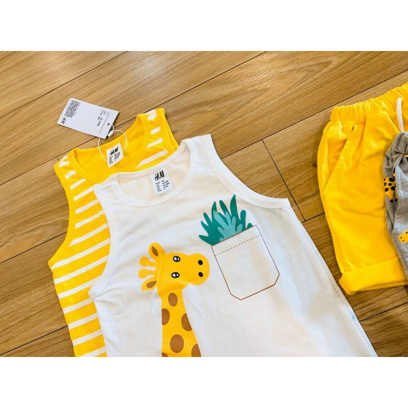 COMBO 2 BỘ HƯƠU VÀNG SAT NÁCH COTTIN CHO BÉ