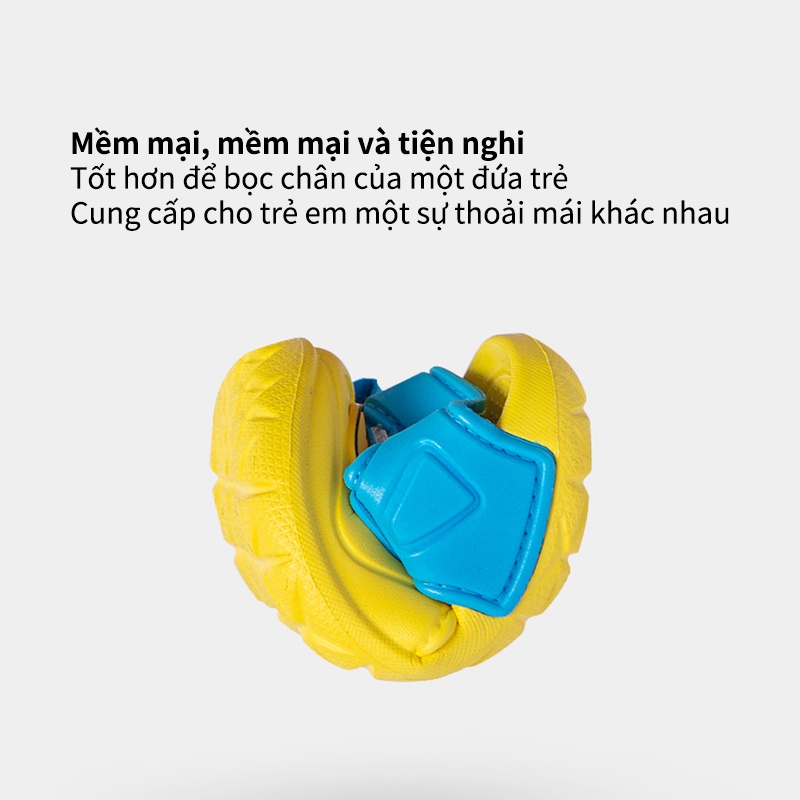 Cherrful Mario Sandal Tập đi Bé Trai Bé Gái In  bức tranh động vật Cute- Siêu Nhẹ Mềm Chống Trơn Trượt Bé 2-14 Tuổi Đi