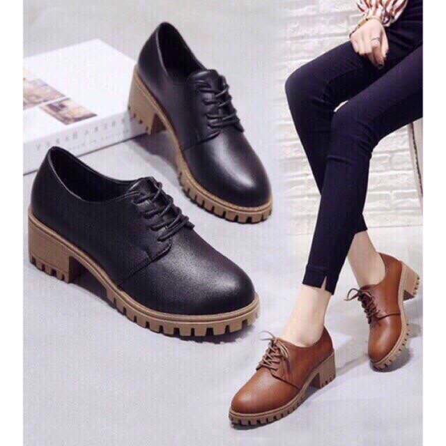 Giày DOC nữ gót vuông 5cm . SALE 20% ' $ ` _ 🍀