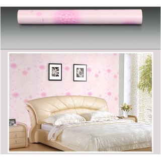 Decal giấy dán tường bồ công anh hồng