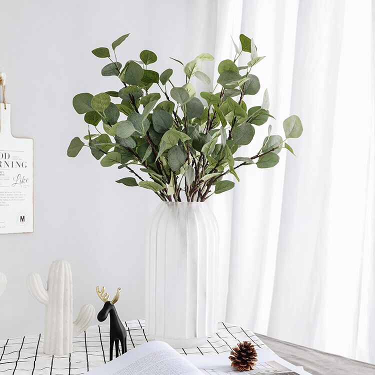 Nhánh cây bạch đàn nhân tạo 60cm dùng trang trí bàn
