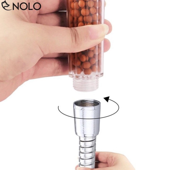 Vòi Sen Lọc Nước Tăng Áp Nano Chất Liệu Inox Kèm Dây .