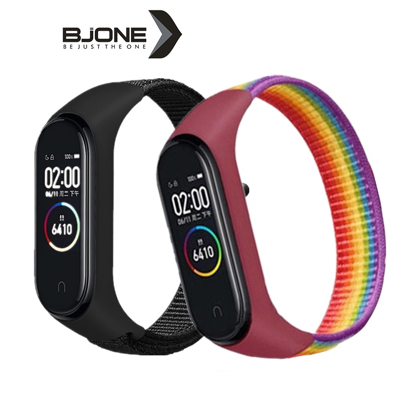Dây đeo đồng hồ BJONE thay thế bằng nylon cho Xiaomi Mi Band 6 5