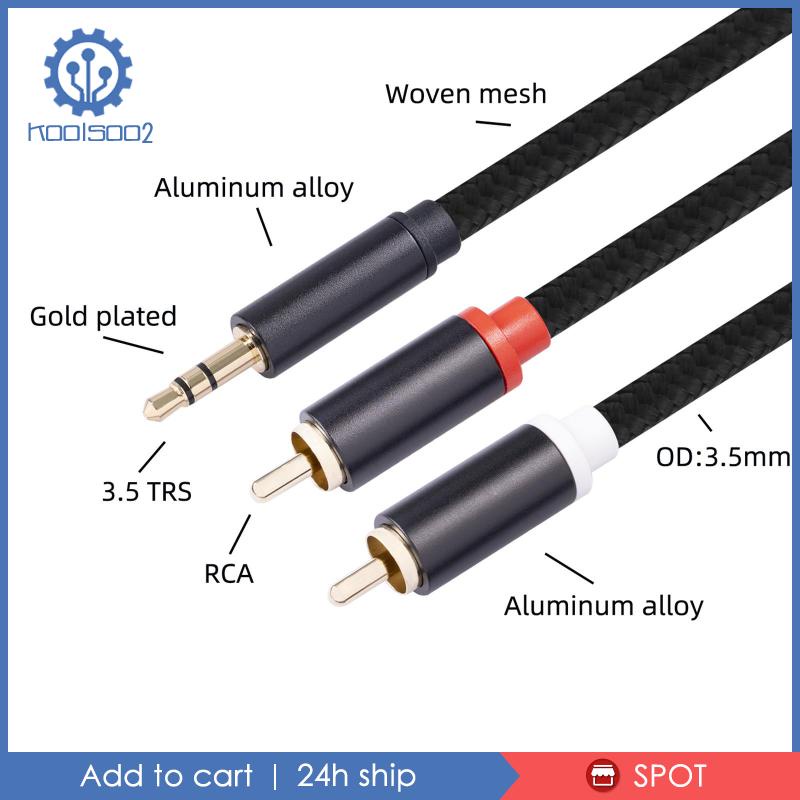 Dây Cáp Âm Thanh Khuếch Đại Âm Thanh RCA Sang AUX 3.5mm 2 RCA