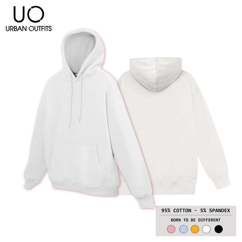 Áo Hoodie Nam Nữ Form Rộng URBAN OUTFITS Kiểu Trơn HOO05 Chui Đầu Thun Cotton Nỉ | BigBuy360 - bigbuy360.vn