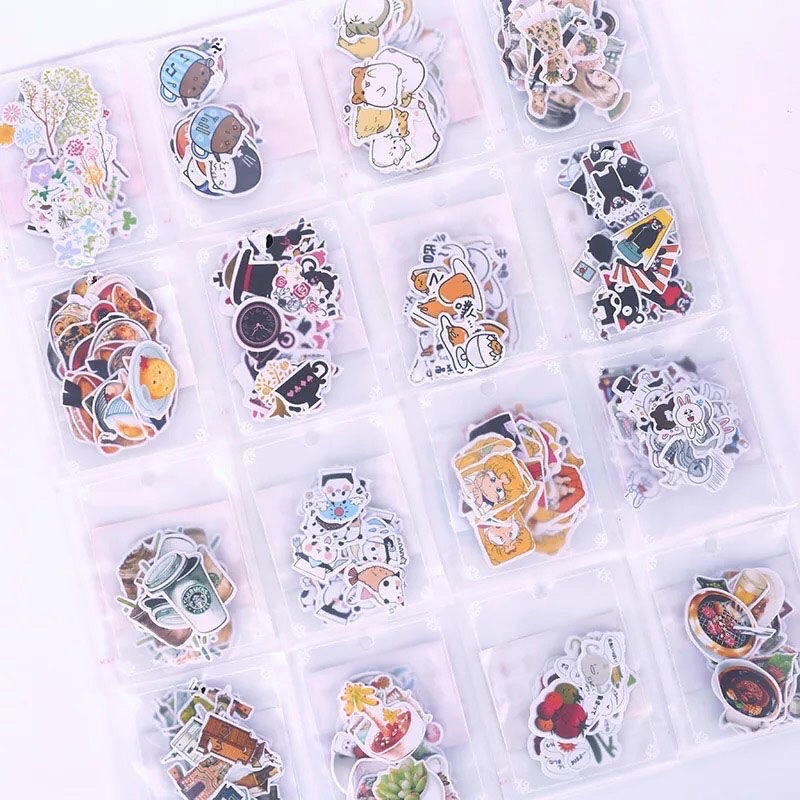 Sticker hình dán nhỏ trang trí sổ, sách, laptop điện thoại