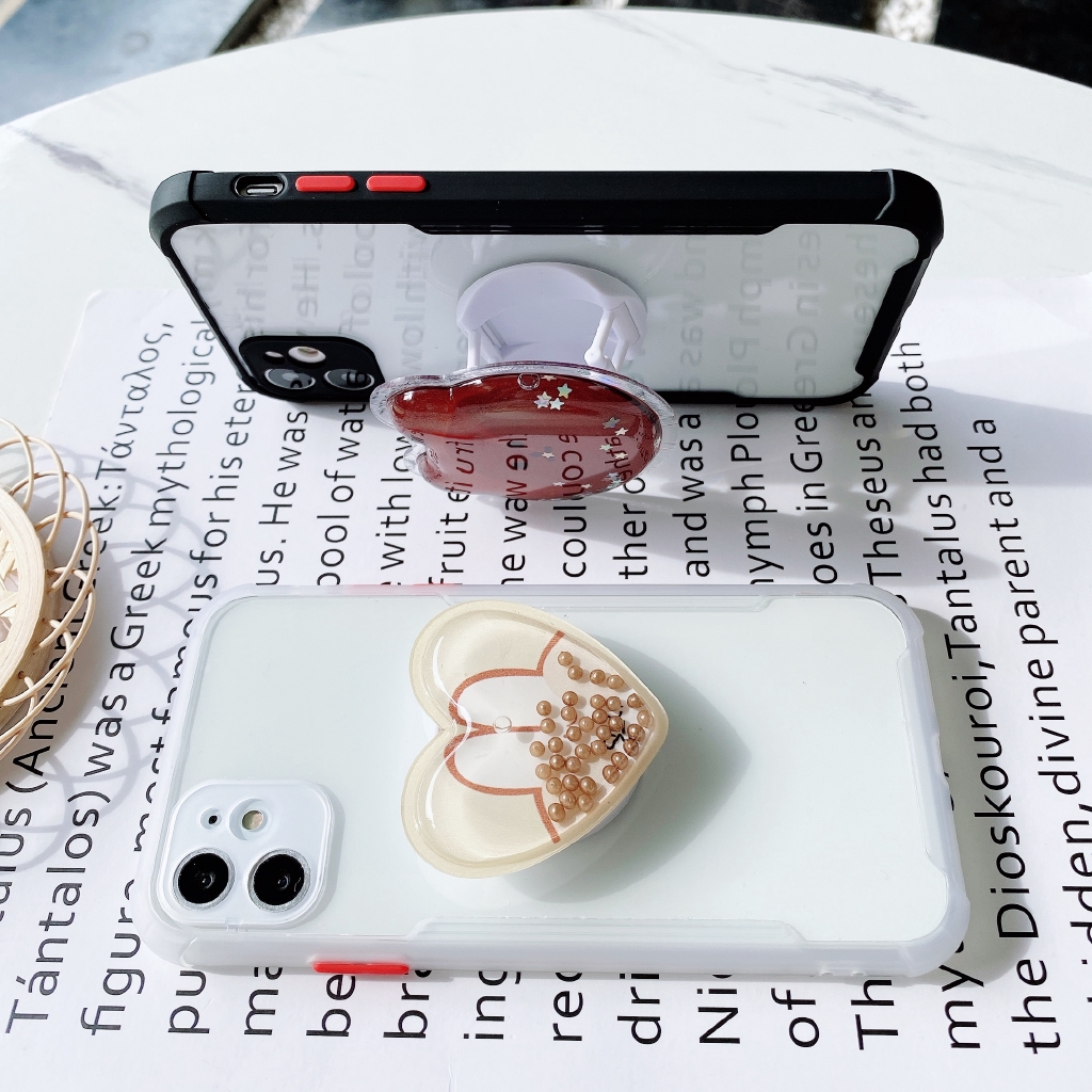 Giá đỡ điện thoại phối kim tuyến lấp lánh cho iPhone X Xs Max Xr 8 7 6 6s Plus | BigBuy360 - bigbuy360.vn