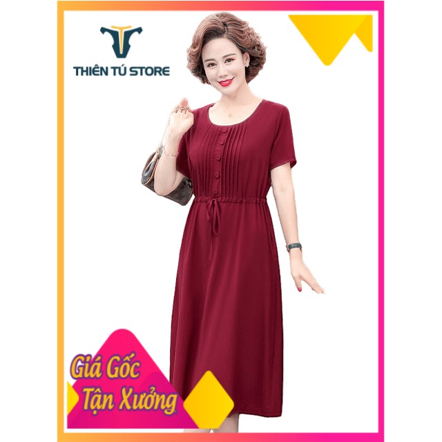 Đầm nữ trung niên sang trọng , đi dự tiệc ,phù hợp thời trang , tinh tế , đẳng cấp . chất liệu voan lụa mịn đẹp mã 01649