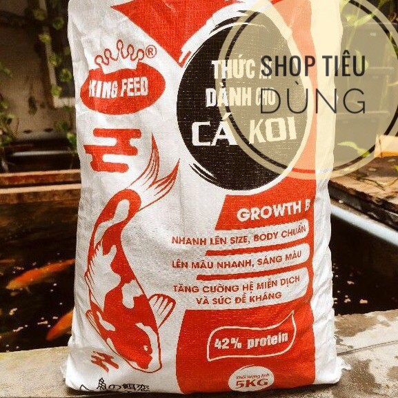 7 KG Cám King Feed cá Koi tăng trưởng (42%Đạm) <7kg>
