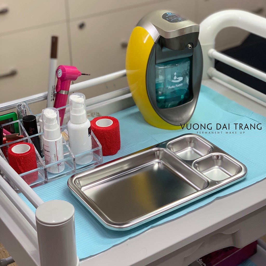 Khay inox 3 ngăn 304