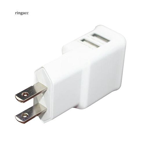 Đầu cắm sạc 5V 2.1A hai cổng USB cho Samsung iPhone iPad iPod