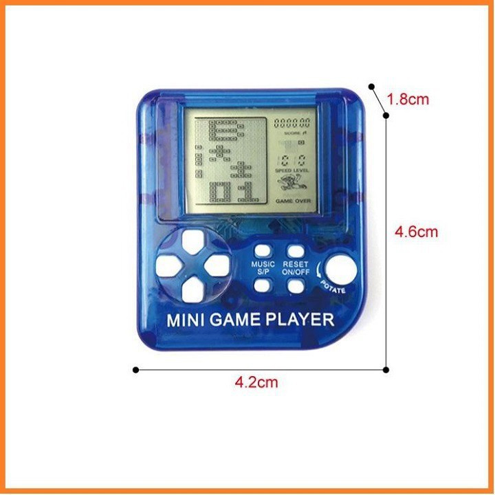 Máy Chơi Game Mini Cầm Tay Cổ Điển -Kiêm Móc Treo Chìa Khóa (Màu Ngẫu Nhiên)