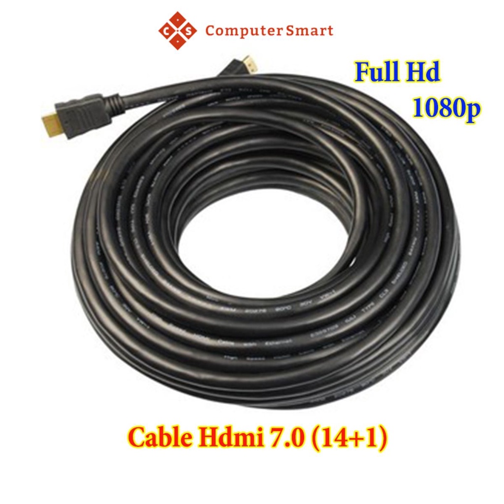 Dây Hdmi, Dây Cáp Tín Hiệu HDMI 7.0(14+1) Dài 5m Tròn, Truyền tín hiệu tốc độ cao, âm thanh hình ảnh sắc nét