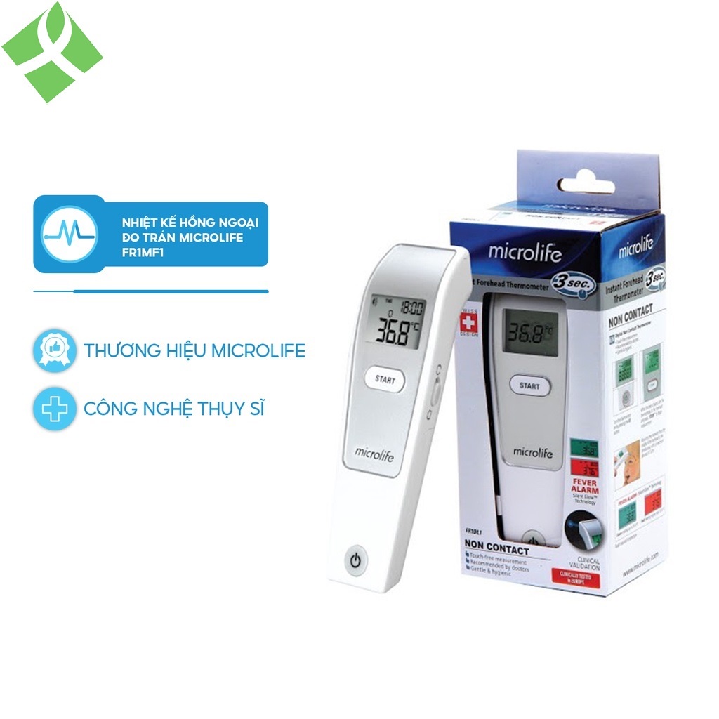 Nhiệt Kế Điện Tử Hồng Ngoại Đo Trán Microlife FR1MF1 - Hàng chính hãng