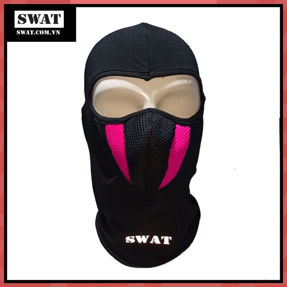 KHẨU TRANG TRÙM ĐẦU KIỂU NINJA Swat X2 Chất liệu vải siêu mềm mịn Co giãn Chống nắng Chống bụi Thương hiệu SWAT Cao
