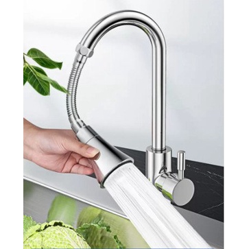 Đầu vòi rửa chén bát  2 chế độ nước, điều hướng trục lò xo, xoay 360 độ