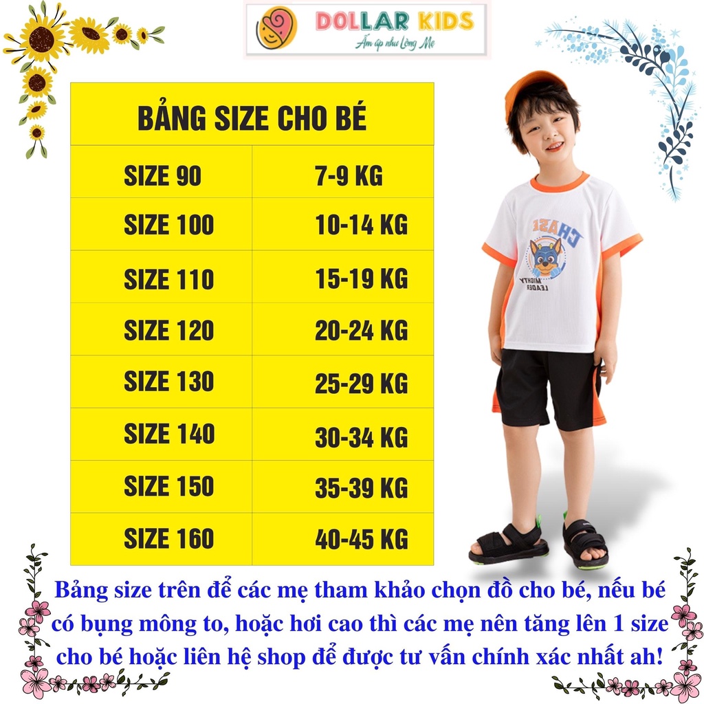 Đồ Bộ Cho Bé Trai Hãng Dollarkids Vải 100%Cotton Co Giãn Thoáng Mát, Thấm Hút Mồ Hôi