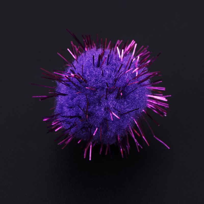 Set 100 Quả Cầu Lông Xù Mini 25mm Mềm Mại Làm Đồ Chơi Thủ Công Cho Bé