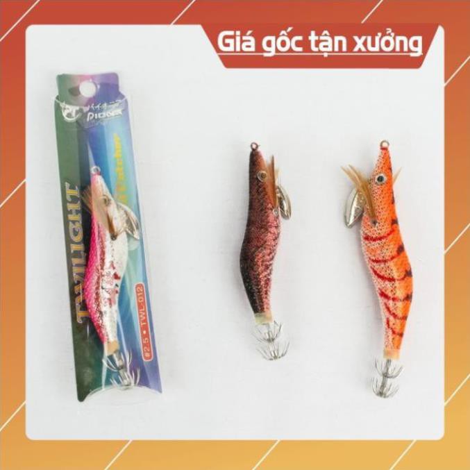 Mồi Câu Cá Giả Mồi Câu Tôm Hình Tôm Chuyên Câu Jig/ Mồi Giả Câu Mực Dạ Quang Phát Sáng Ban Đêm Bền Bỉ