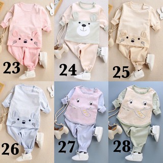 Bộ cotton Quảng châu thu đông cao cấp loại 1 bé trai/ bé gái