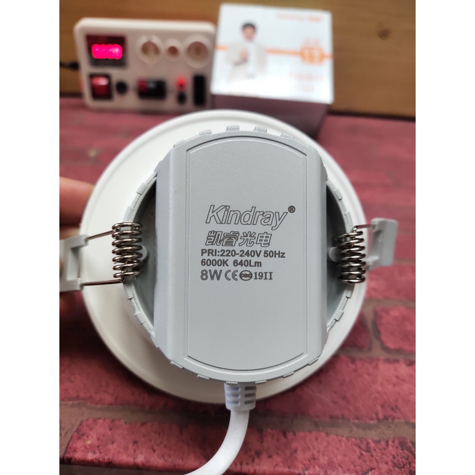 [Chính hãng] Đèn trần thạch cao dạng âm trần 7W 3 màu, 8W 1 màu lỗ khoét từ 80-100mm thương hiệu CREALED, KINDRAY