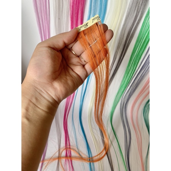 Light dán nối tóc 3s. Tóc line dán làn từ sợi protein ( tóc hight light dính )