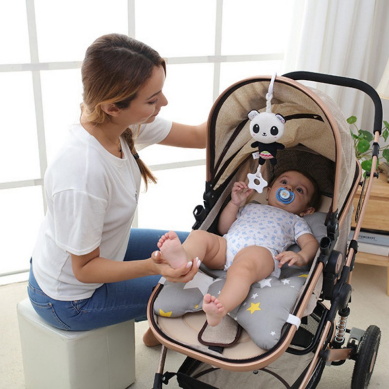 Đồ Chơi Thú Nhồi Bông Treo Xe Đẩy Cho Bé
