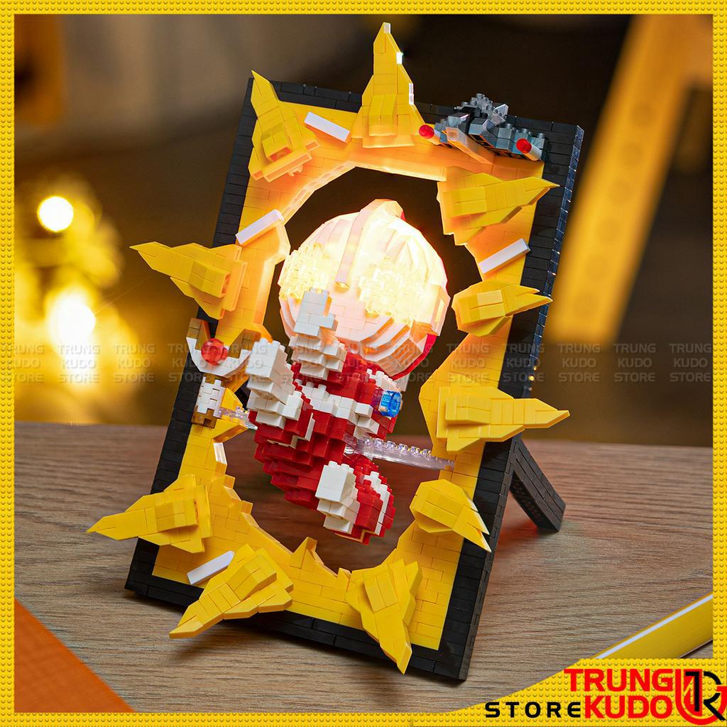 Ultraman và Cupid - Đồ chơi lắp ráp khung ảnh Phi Hành Gia Astronaut làm quà tặng trang trí decor