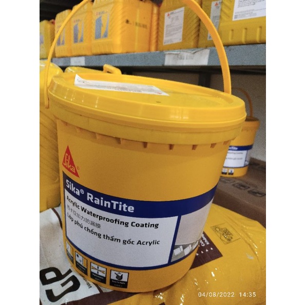 Sơn chống thấm, chống nóng tường ngoài - Sika Raintite Grey 4kg