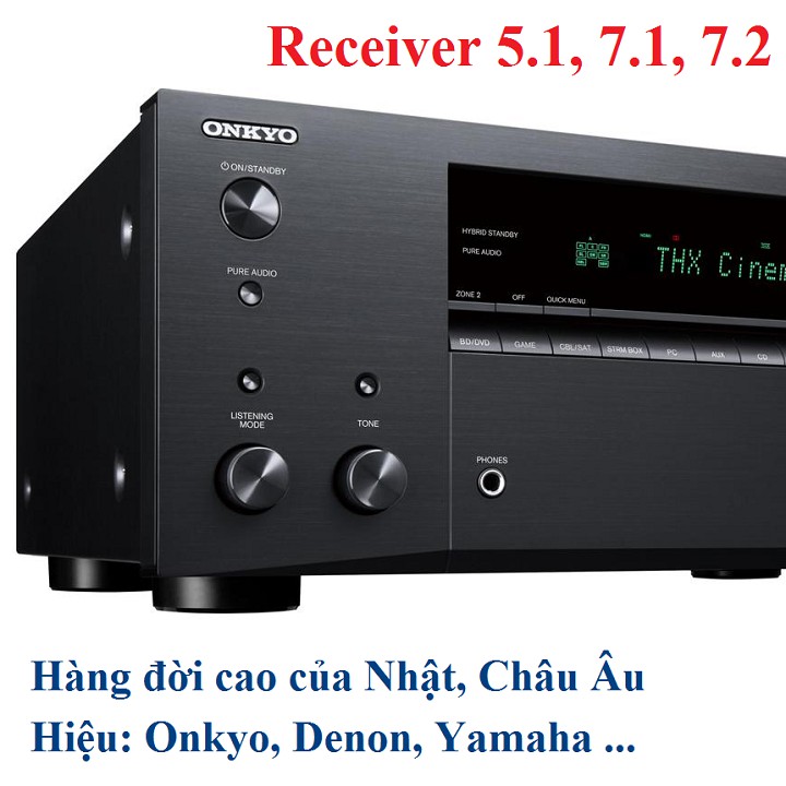 Các loại Receiver Amply 5.1 - 7.2 của Nhật cũ, đời sau năm 2000